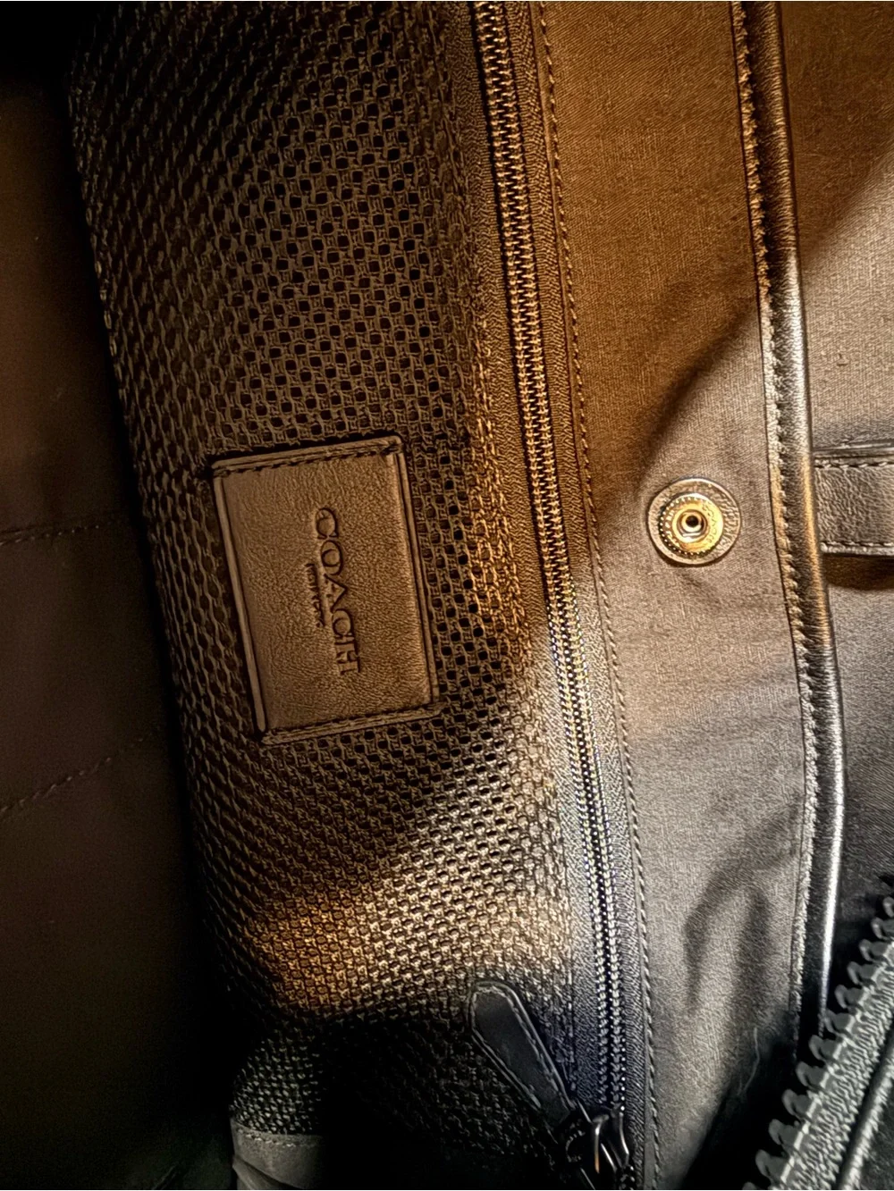 Coach Men’s Academy Tote in Signature Canvas with Camo Print